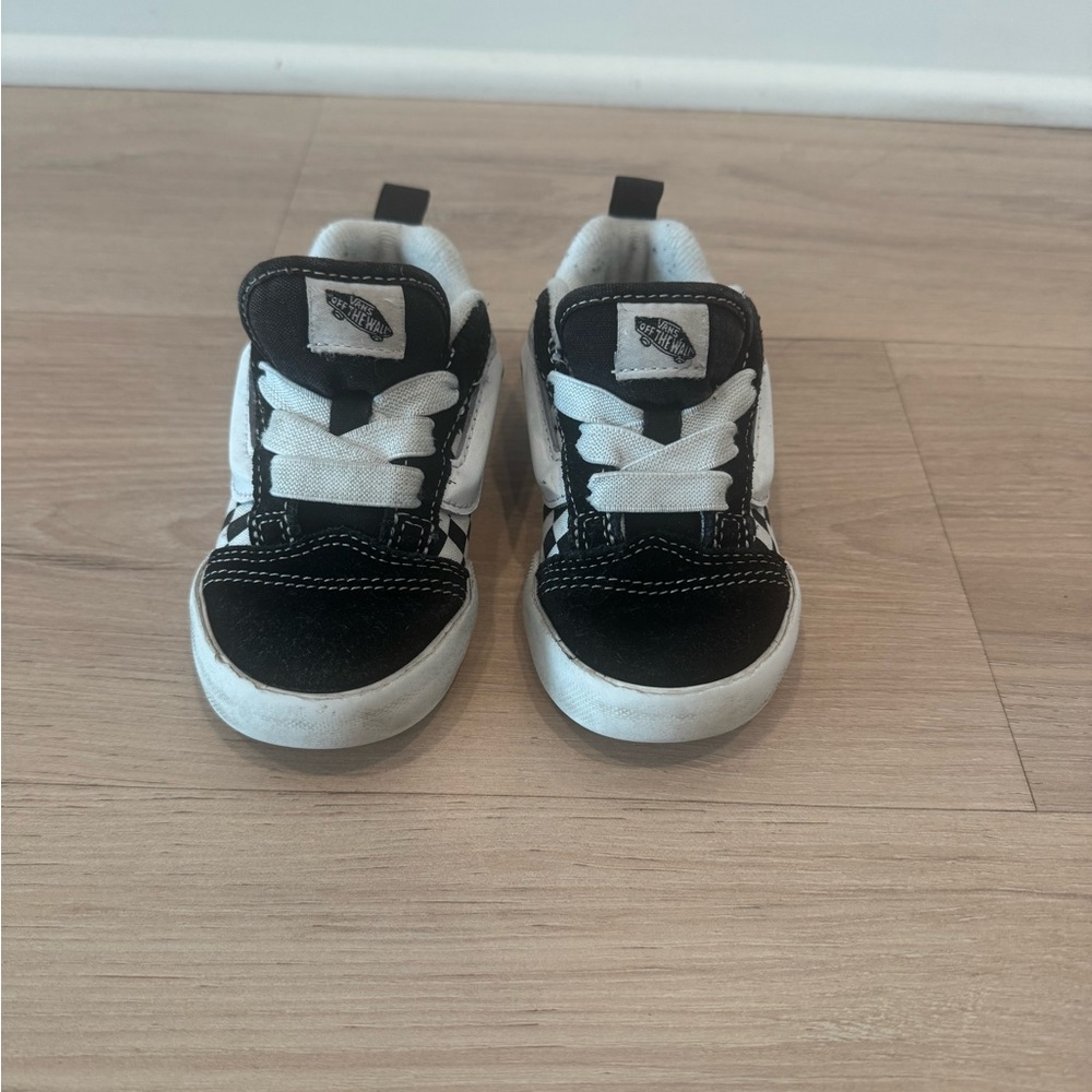 Vans Kids Black and White Sneakers